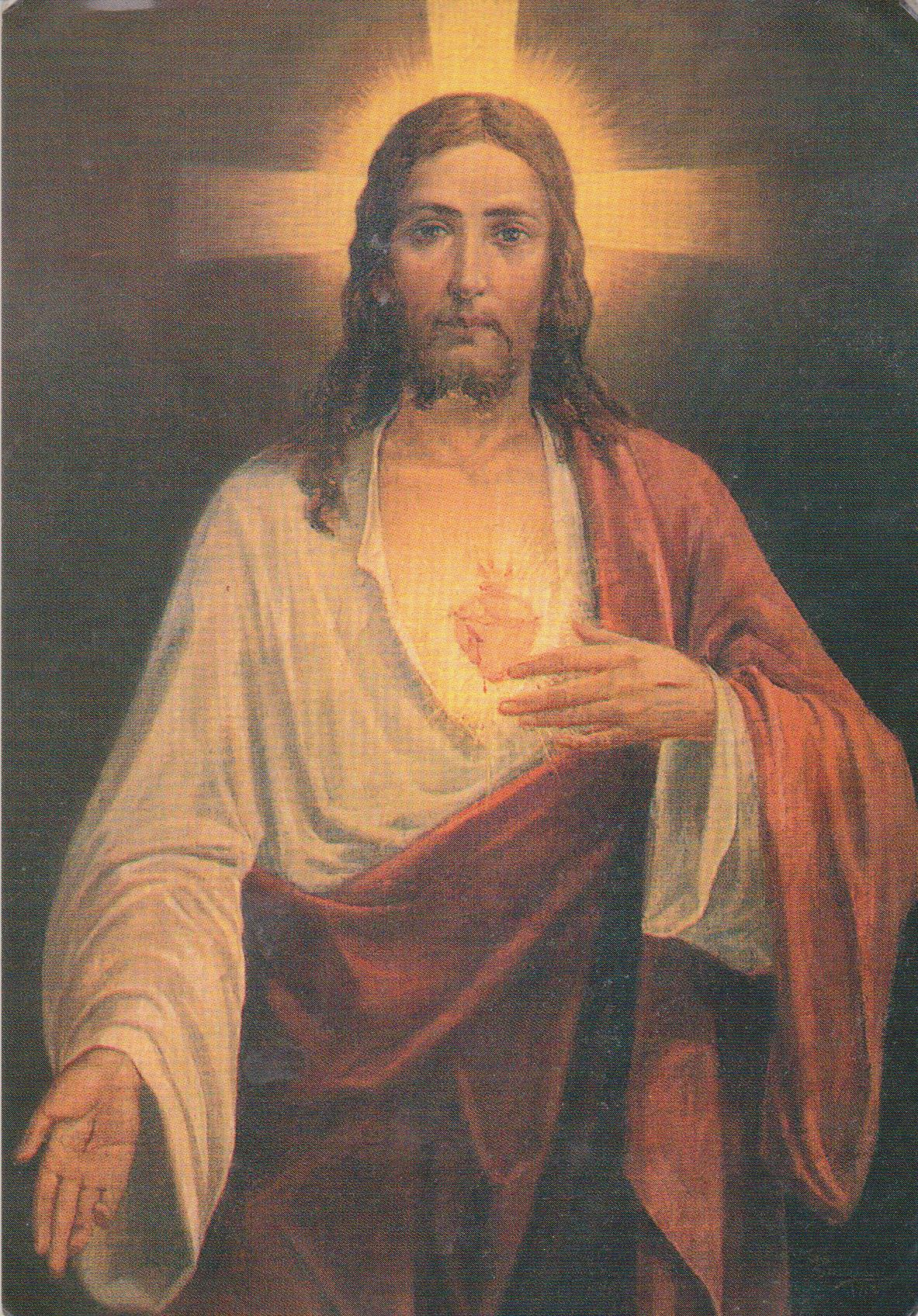 Jezus z sercem w koronie