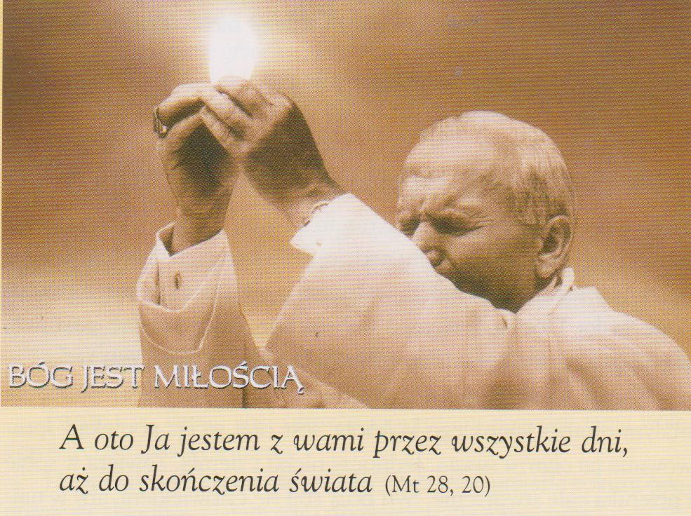 JPII z Eucharystią