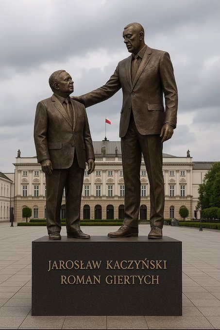 Pomnik Gierycha i Kaczynskiego