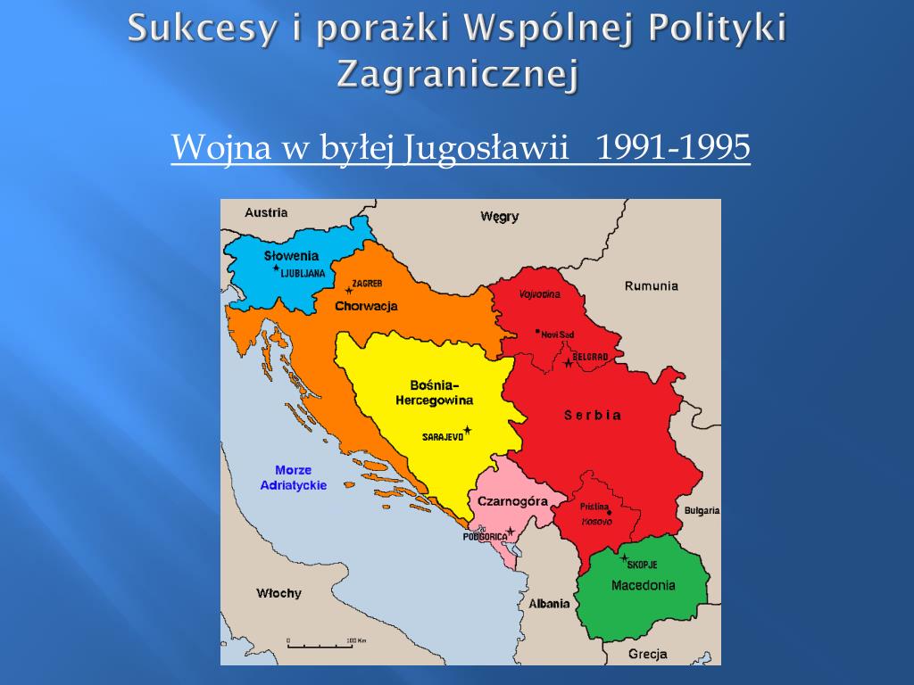 Mapa wojny w b. Jugosłąwii