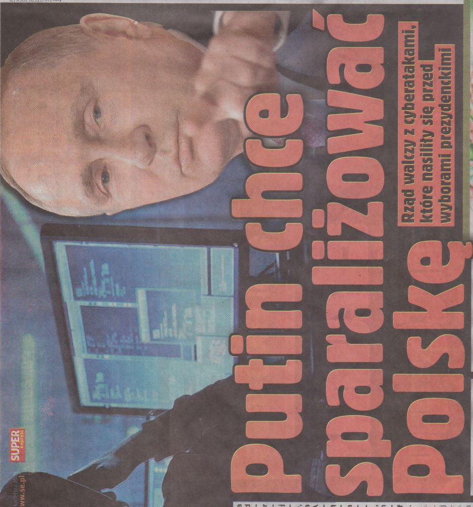 Putin chce sparaliżować Polskę